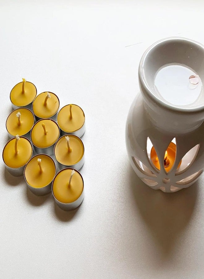 Luces Pack of 40 Lemon Scented 40 Yellow Tealight t-lite Floating Candle for Diwali X-mas Home Decoration Birthday Valentine Gifts Party Dinner Table - Image 3